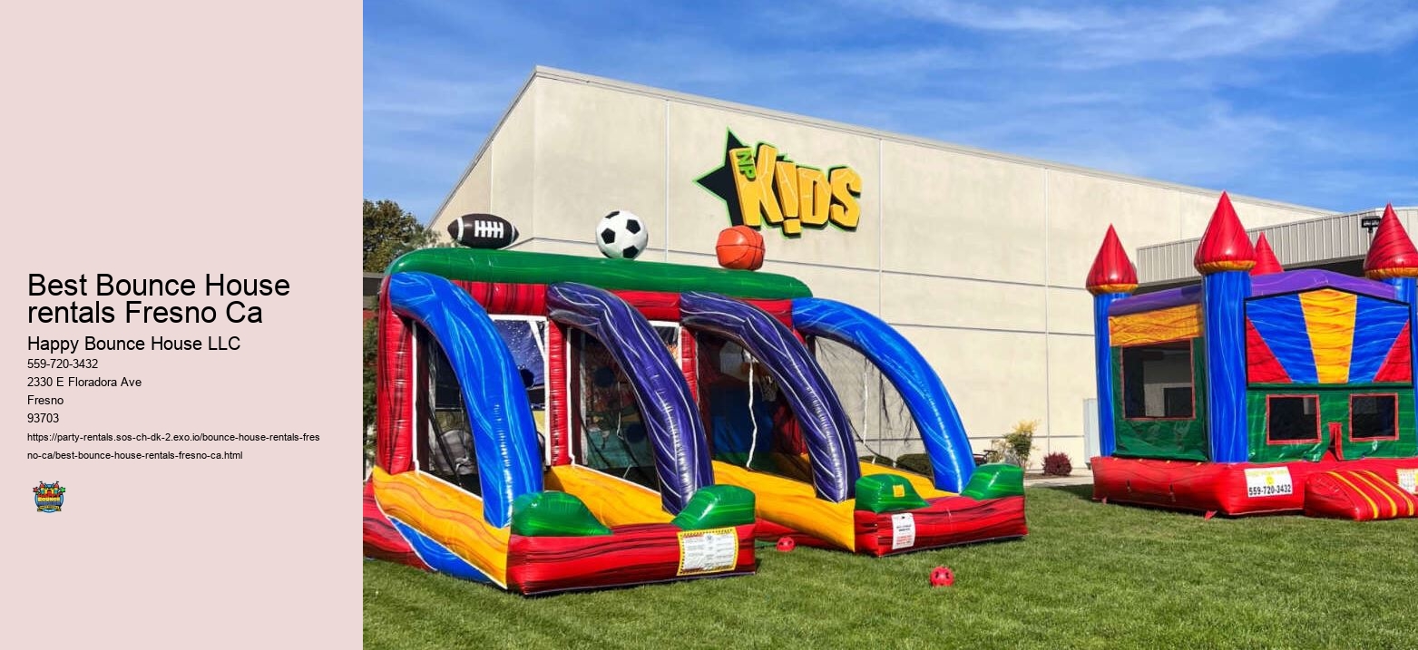 Best Bounce House rentals Fresno Ca